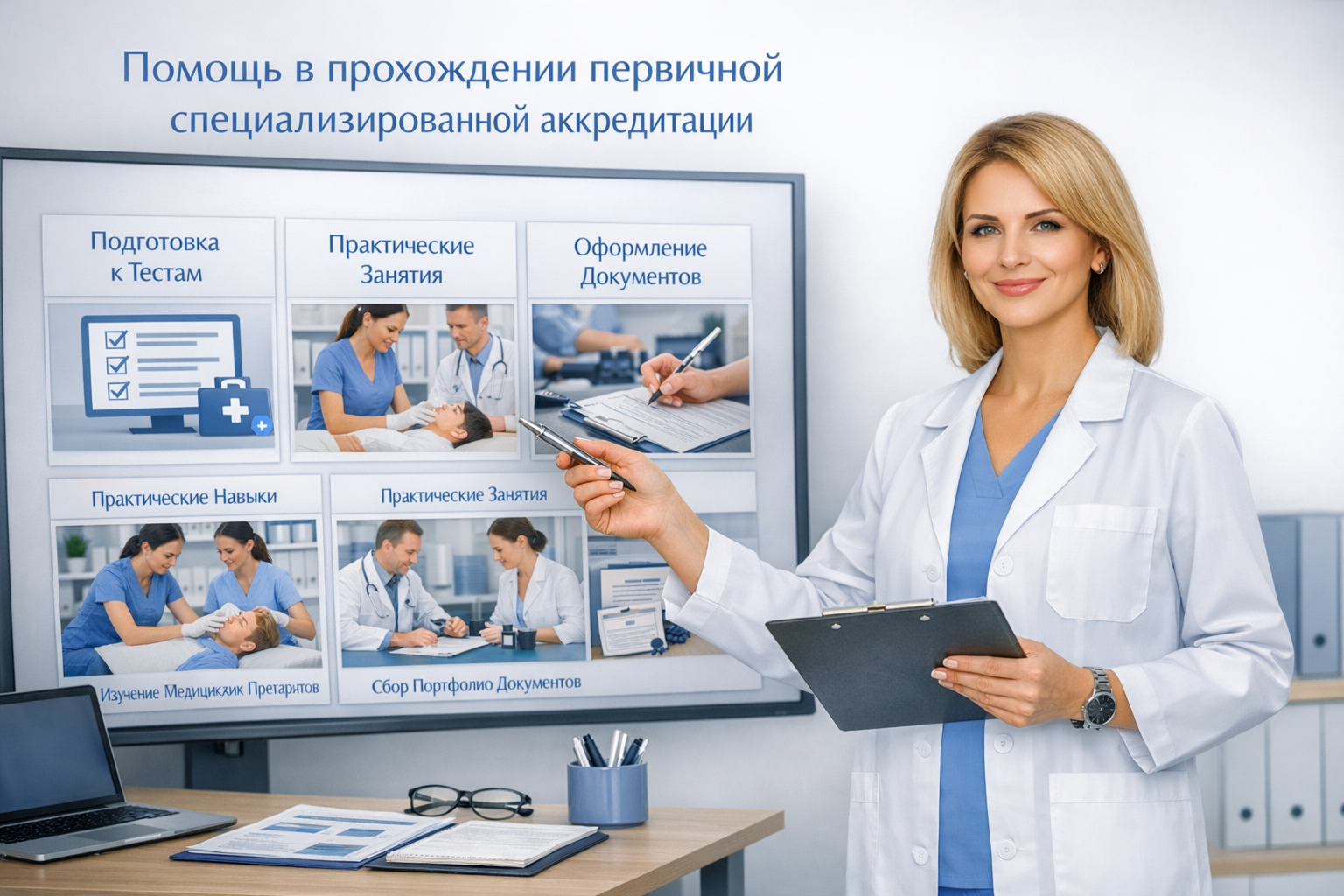 Помощь в прохождении первичной специализированной аккредитации