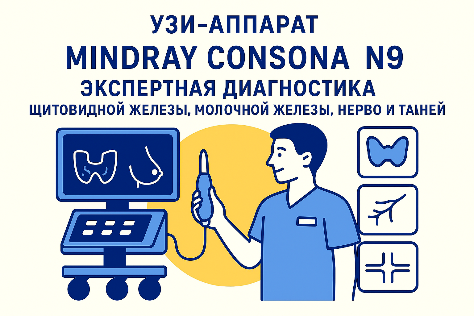 Mindray Consona N9 для диагностики малых частей тела — детализация, автоматизация и уверенность в каждом измерении